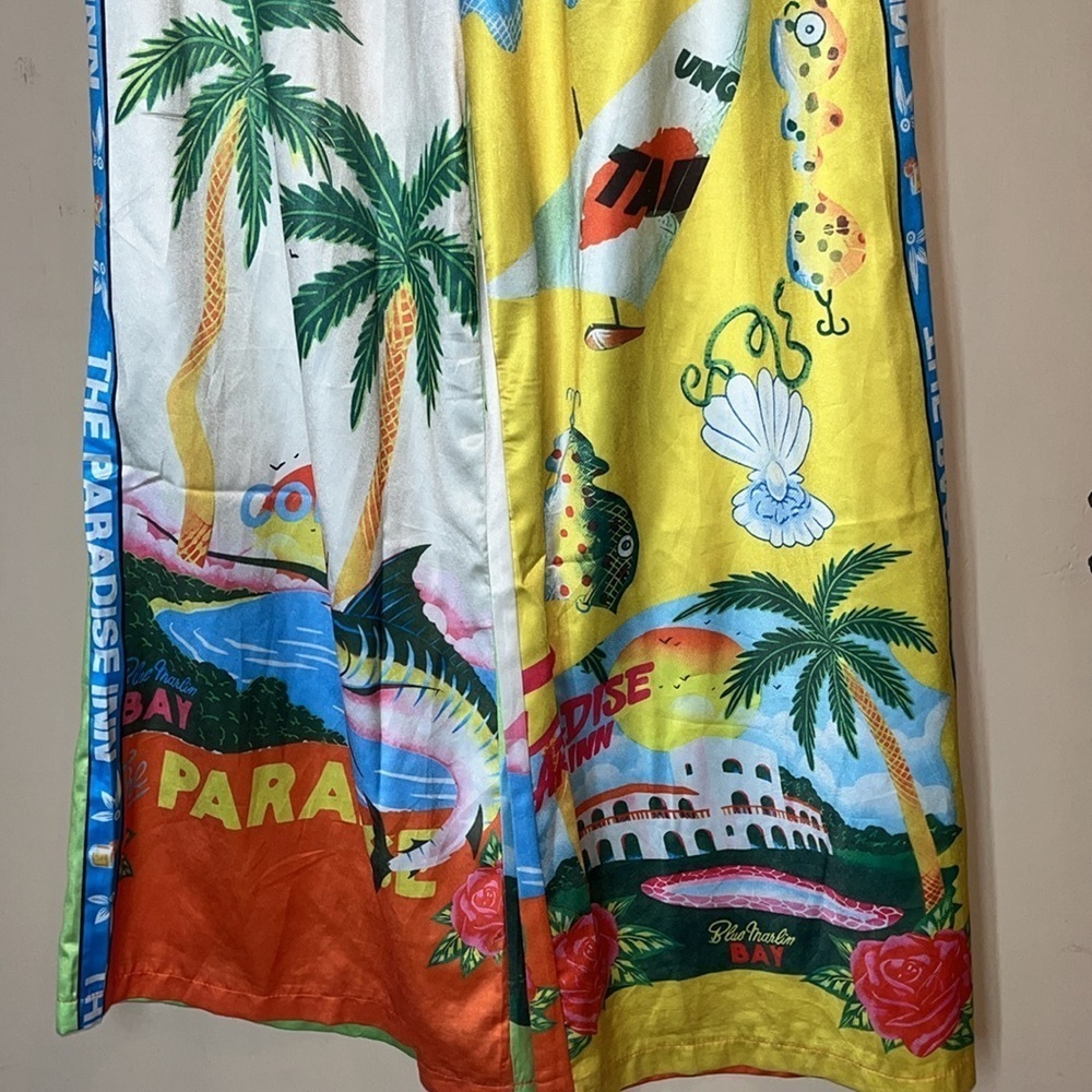 Paradise Inn palazzo pants and top bundle size medium & large. Preowned. - Picture 8 of 13